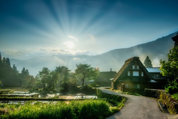 世界遺産　相倉合掌造り集落