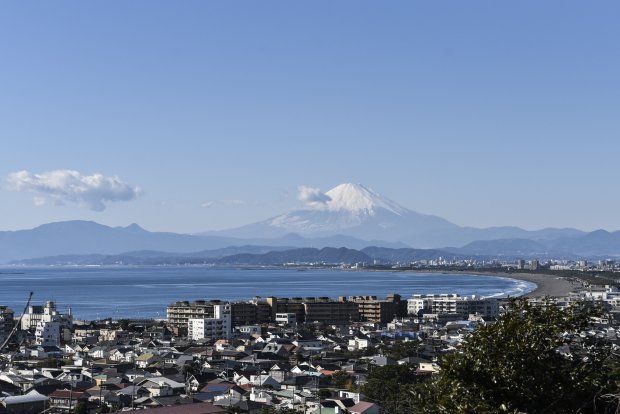 龍口寺から望む富士