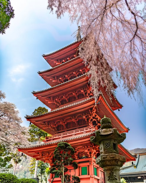 見延山久遠寺 五重塔