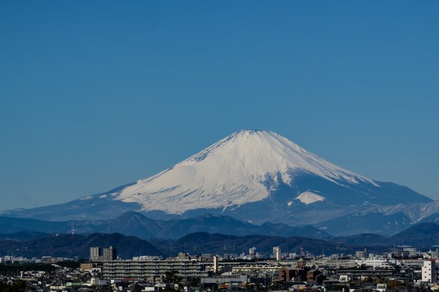 湘南から望む富士